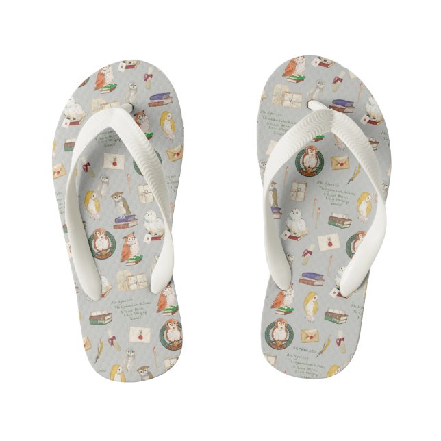 HARRY POTTER™ | Owl Letter Pattern Kid's Thongs (Footbed)
