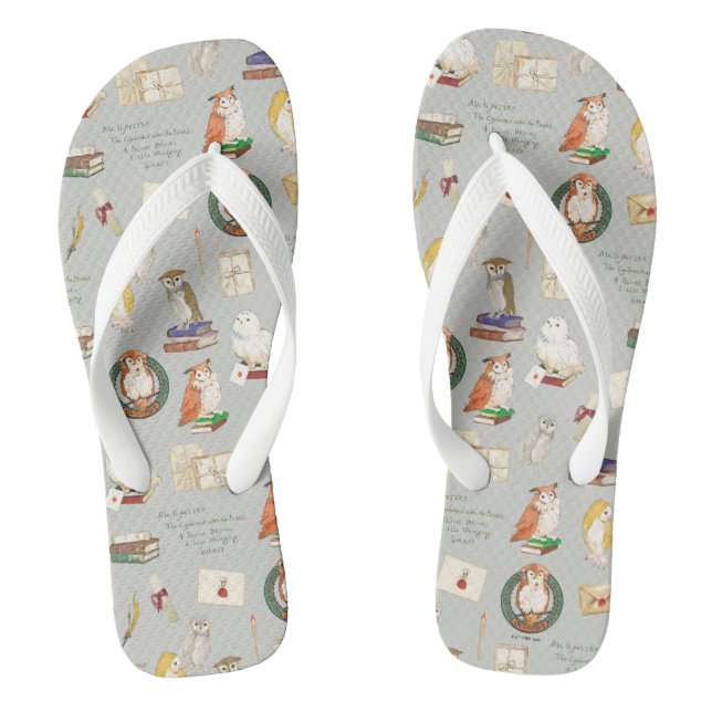 HARRY POTTER™ | Owl Letter Pattern Thongs (Footbed)