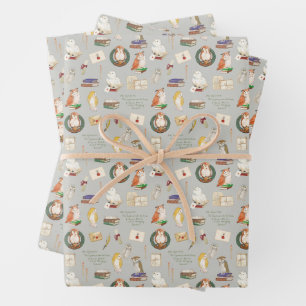 HARRY POTTER™   Owl Letter Pattern Wrapping Paper Sheet