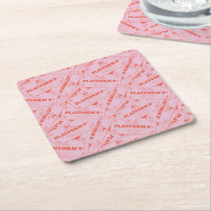 HARRY POTTER™ Platforn 9 3/4 Train Tickets Square Paper Coaster