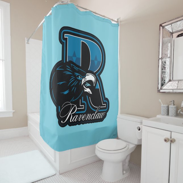 HARRY POTTER™ | RAVENCLAW™ Athletic Badge Shower Curtain (In Situ)