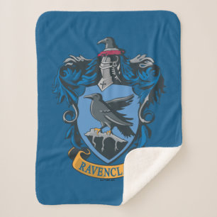 Harry Potter Ravenclaw Coat of Arms Sherpa Blanket