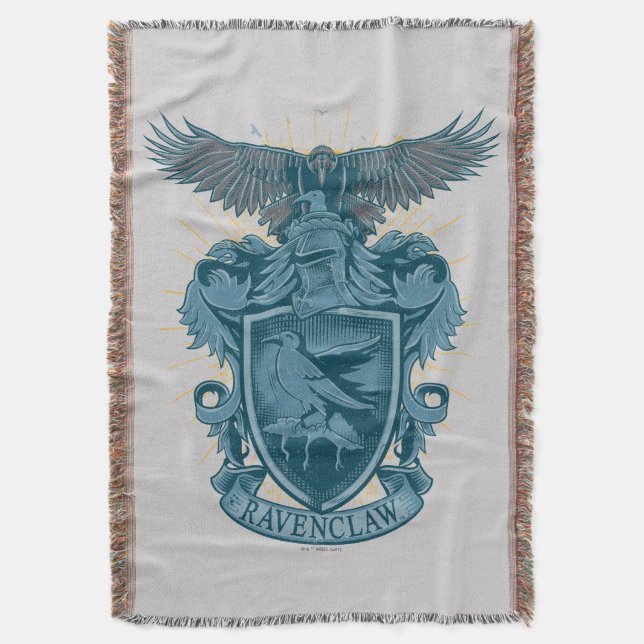 Harry Potter | Ravenclaw Crest Throw Blanket (Front Vertical)