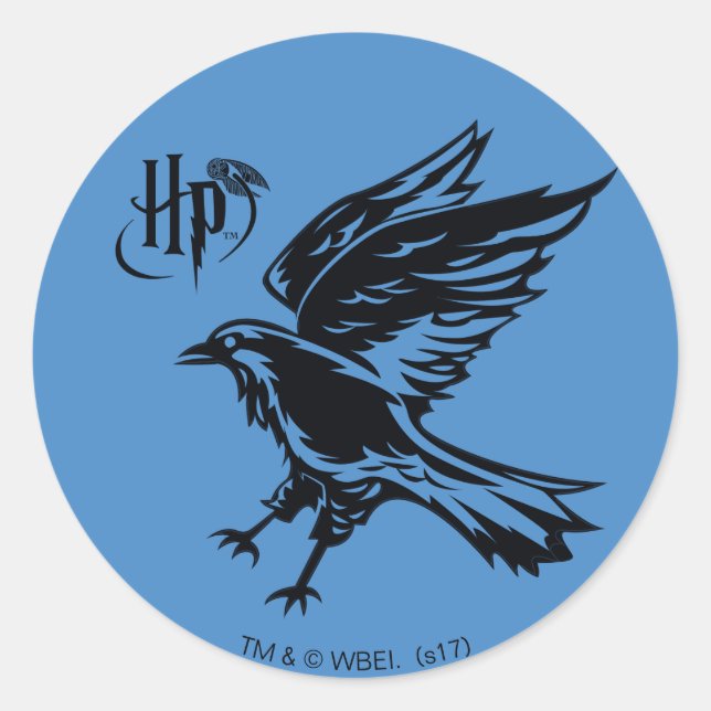 Harry Potter | Ravenclaw Eagle Icon Classic Round Sticker (Front)