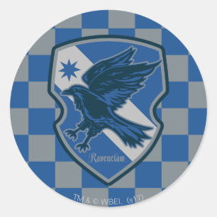 Harry Potter   Ravenclaw House Pride Crest Classic Round Sticker