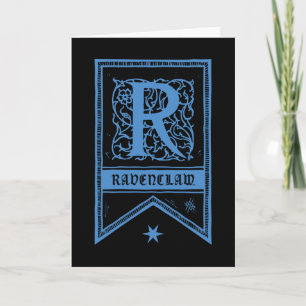 Harry Potter Ravenclaw Monogram Banner Note Card
