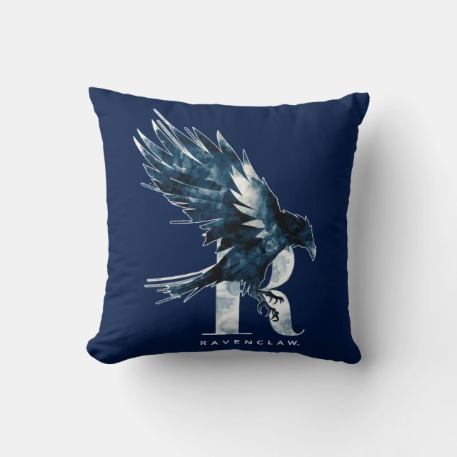 Harry Potter | RAVENCLAW™ Raven Watercolor Cushion (Front)