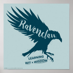 Harry Potter   RAVENCLAW™ Silhouette Typography Poster