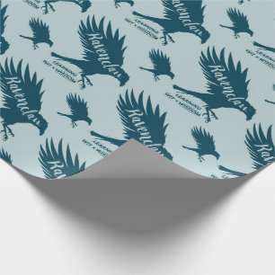 Harry Potter   RAVENCLAW™ Silhouette Typography Wrapping Paper