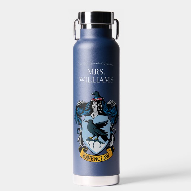 Harry Potter | Ravenclaw Teacher Personalised Water Bottle (Front)