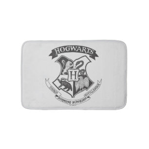 Harry Potter   Retro Hogwarts Crest Bath Mat