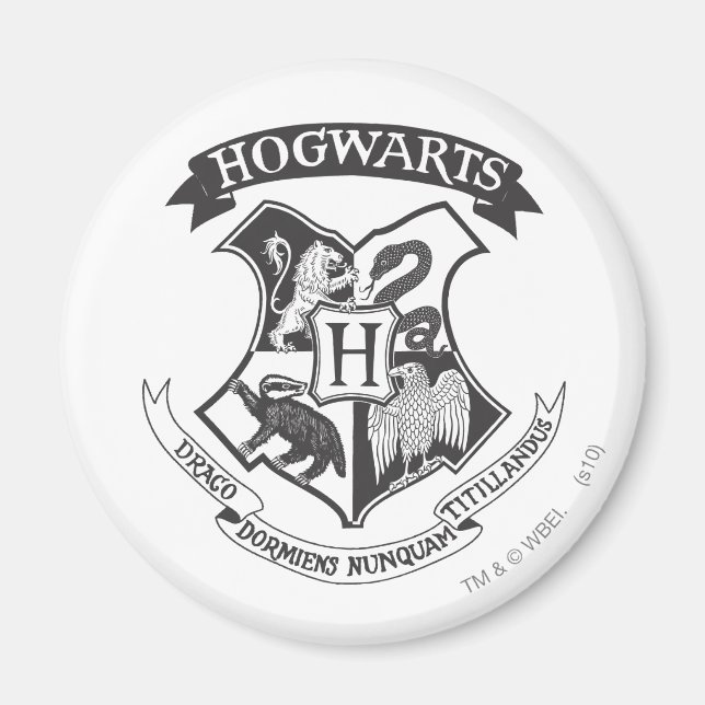 Harry Potter | Retro Hogwarts Crest Magnet (Front)
