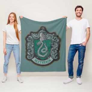 Harry Potter   Retro Mighty Slytherin Crest Fleece Blanket