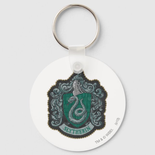 Harry Potter | Retro Mighty Slytherin Crest Key Ring (Front)