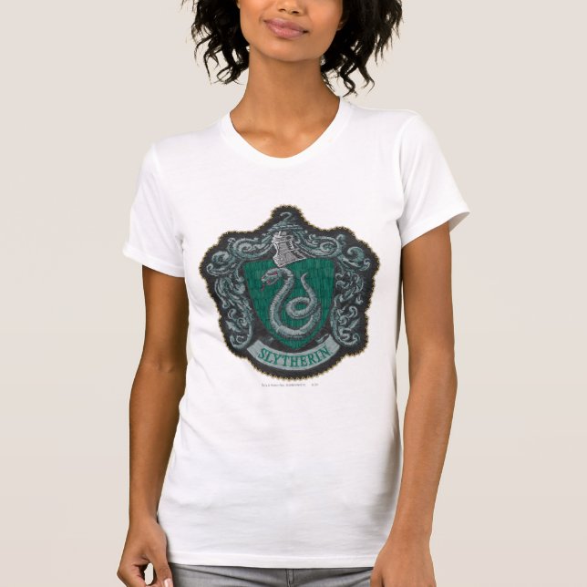 Harry Potter | Retro Mighty Slytherin Crest T-Shirt (Front)