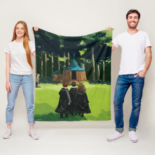 HARRY POTTER™, Ron, & Hermione at Hagrid's Hut Fleece Blanket