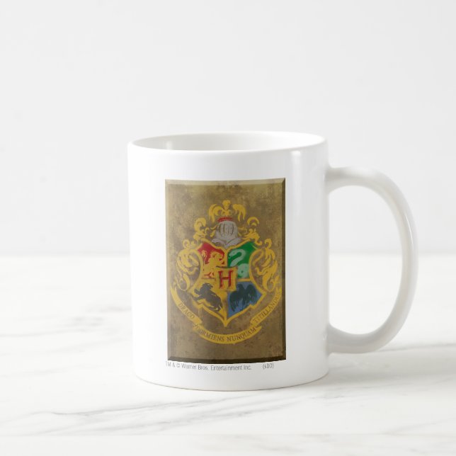 Harry Potter | Rustic Hogwarts Crest Coffee Mug (Right)