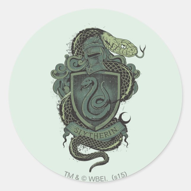 Harry Potter  | Slytherin Crest Classic Round Sticker (Front)