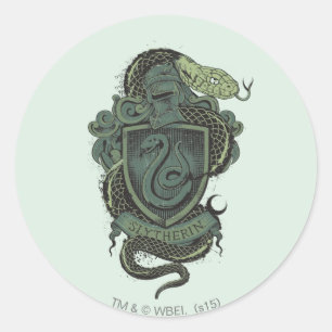 Harry Potter    Slytherin Crest Classic Round Sticker
