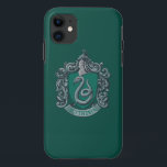 Harry Potter | Slytherin Crest Green iPhone 11 Case<br><div class="desc">Are you a dark wizard? Do you strive for greatness and power? Do you sympathise with Lord Voldemort and his quest for power? If your answer to any of these questions is yes, then this dark design of the Slytherin house crest is just what you need! It offers the perfect...</div>