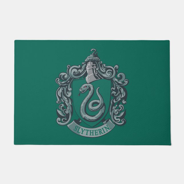 Harry Potter | Slytherin Crest Green Doormat (Front)