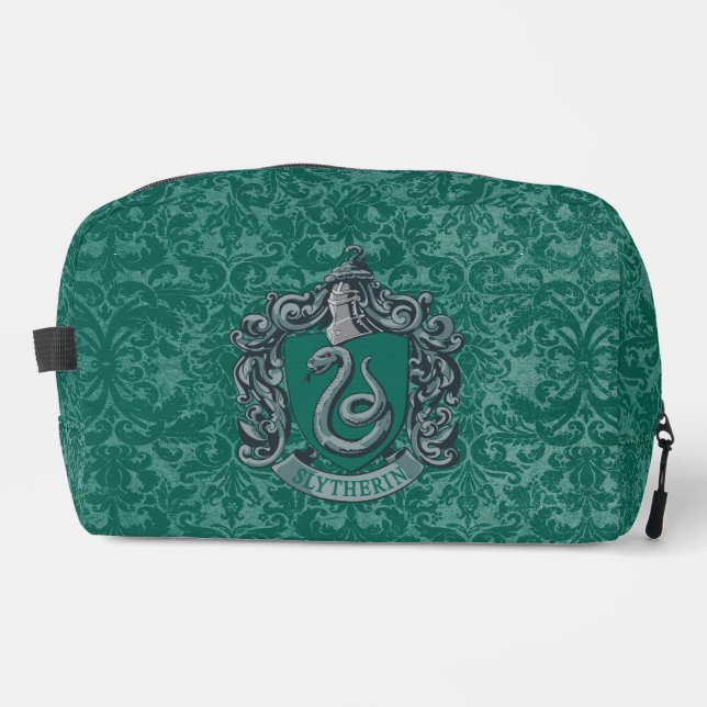 Harry Potter | Slytherin Crest Green Dopp Kit (Front)