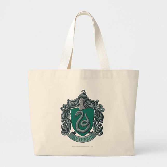 Harry Potter | Slytherin Crest Green Large Tote Bag (Front)