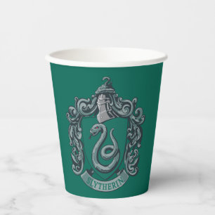 Harry Potter Slytherin Crest Green Paper Cups