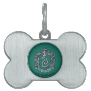 Harry Potter   Slytherin Crest Green Pet ID Tag