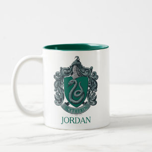 Harry Potter   Slytherin Crest Green Two-Tone Coffee Mug
