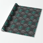 Harry Potter | Slytherin Crest - Happy Christmas Wrapping Paper<br><div class="desc">Celebrate the holiday's with this Slytherin Happy Christmas wrapping paper! Personalise by adding your custom text!</div>