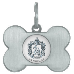 Harry Potter Slytherin Crest - Ice Blue Pet ID Tag
