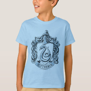 Harry Potter   Slytherin Crest - Ice Blue T-Shirt