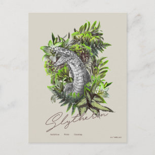 HARRY POTTER™ SLYTHERIN™  Floral Graphic Postcard