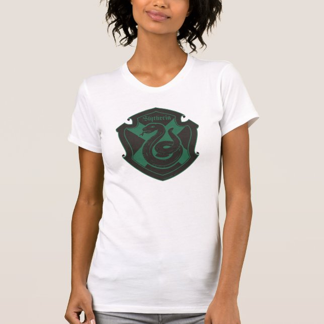 Harry Potter | Slytherin House Pride Crest T-Shirt (Front)