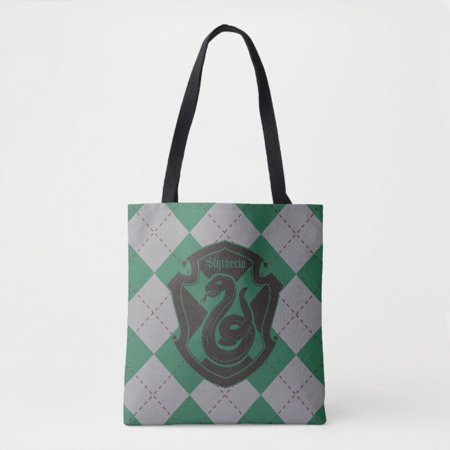 Harry Potter | Slytherin House Pride Crest Tote Bag (Front)