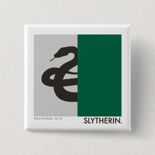 Harry Potter   Slytherin House Pride Graphic 15 Cm Square Badge