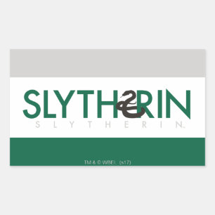 Harry Potter   Slytherin House Pride Logo Rectangular Sticker