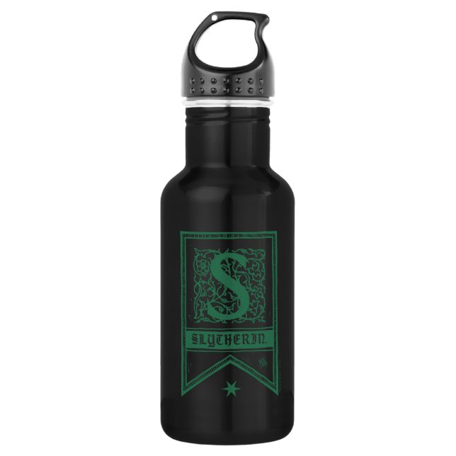 Harry Potter | Slytherin Monogram Banner 532 Ml Water Bottle (Front)