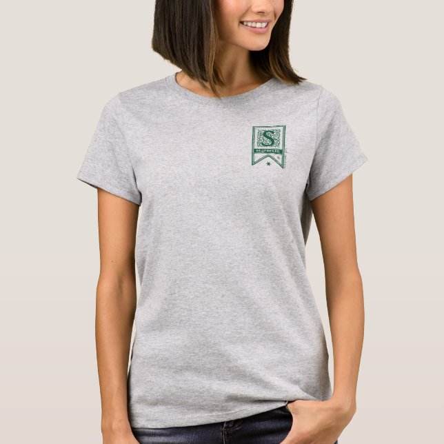 Harry Potter | Slytherin Monogram Banner T-Shirt (Front)