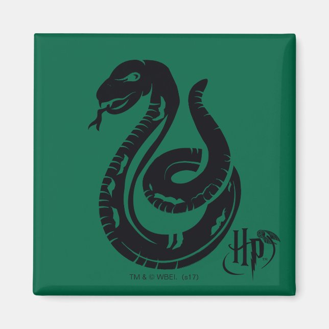 Harry Potter | Slytherin Snake Icon Magnet (Front)