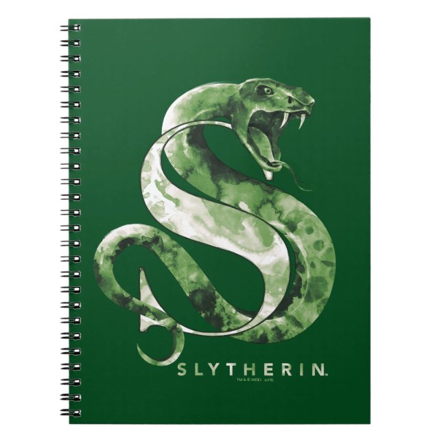 Harry Potter | SLYTHERIN™ Snake Watercolor Notebook (Front)