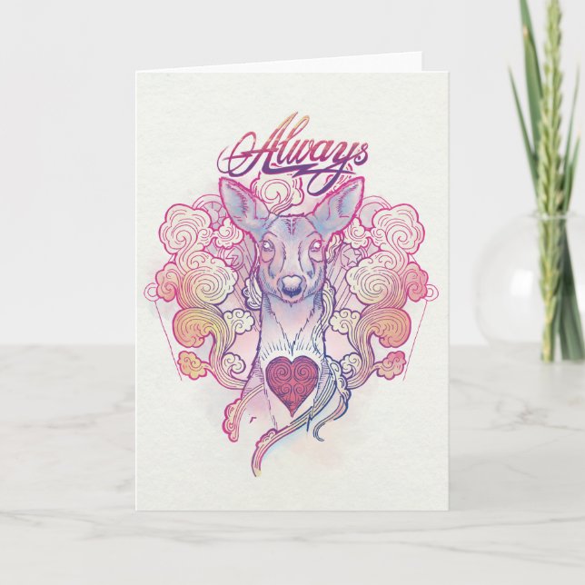 Harry Potter Spell | "Always" Doe Patronus Card (Front)