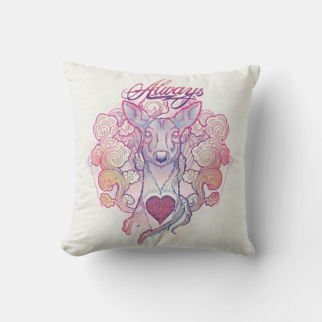 Harry Potter Spell | "Always" Doe Patronus Cushion (Front)