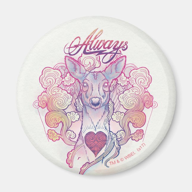 Harry Potter Spell | "Always" Doe Patronus Magnet (Front)