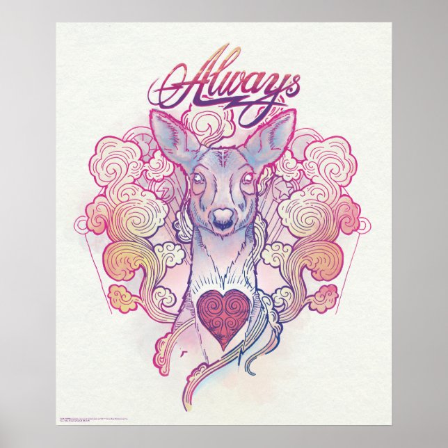 Harry Potter Spell | "Always" Doe Patronus Poster (Front)
