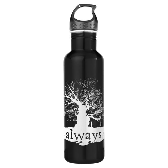 Harry Potter Spell | Always Quote Silhouette 710 Ml Water Bottle (Front)
