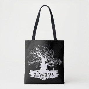 Harry Potter Spell   Always Quote Silhouette Tote Bag
