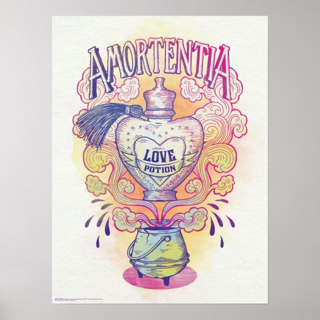 Harry Potter Spell | Amortentia Love Potion Bottle Poster (Front)