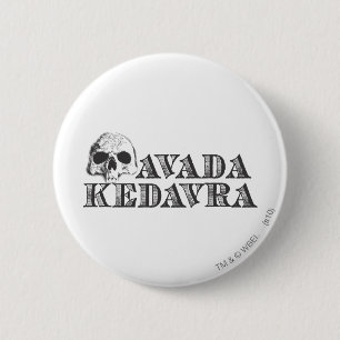 Harry Potter Spell Avada Kedavra 6 Cm Round Badge